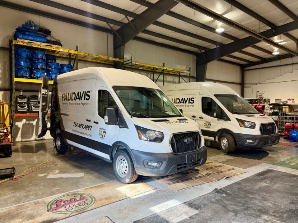 water damage restoration vans for Trenton MI